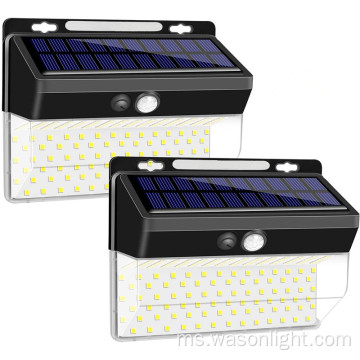 206LED Solar Wireless Motion Sensor Lampu Luaran